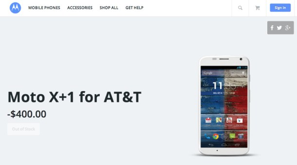 Moto X+1 AT&T, Sprint, T-Mobile and Verizon